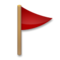 Triangular Flag emoji on LG
